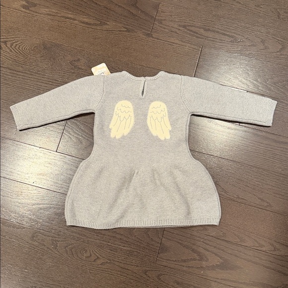 Hatley grey metallic knit sweater dress 12-18M BNWT - Picture 3 of 5